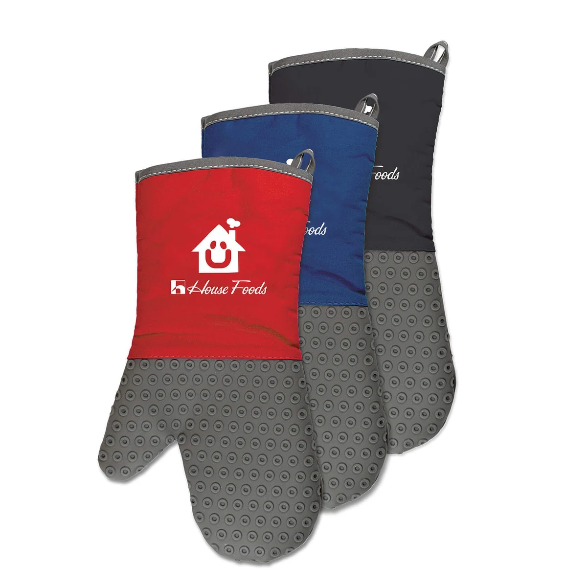 Two-Tone Silicone Oven Mitt 1
