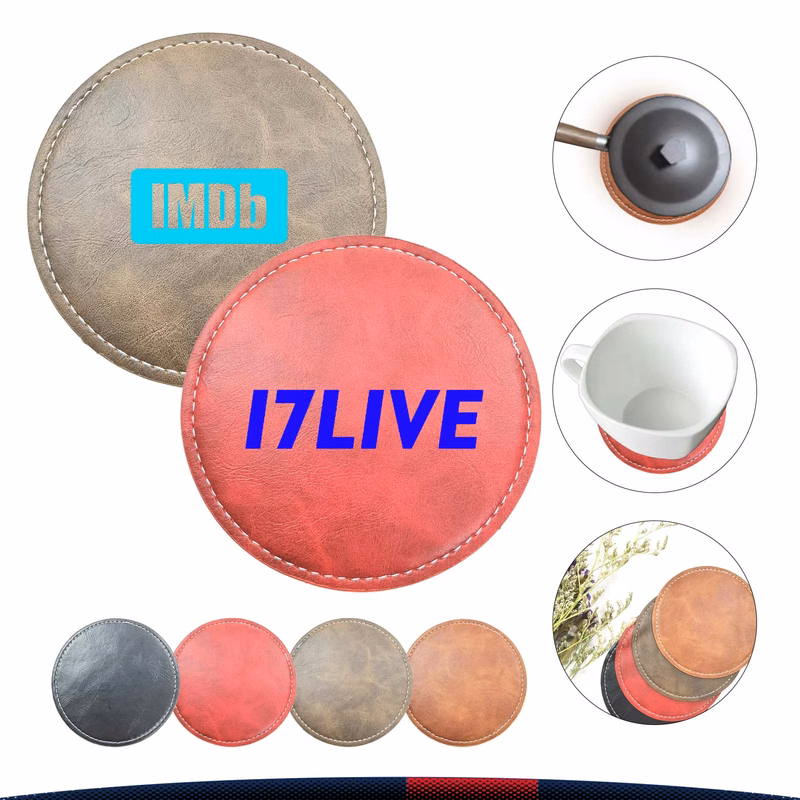 Oil-Proof PU Leather Coaster