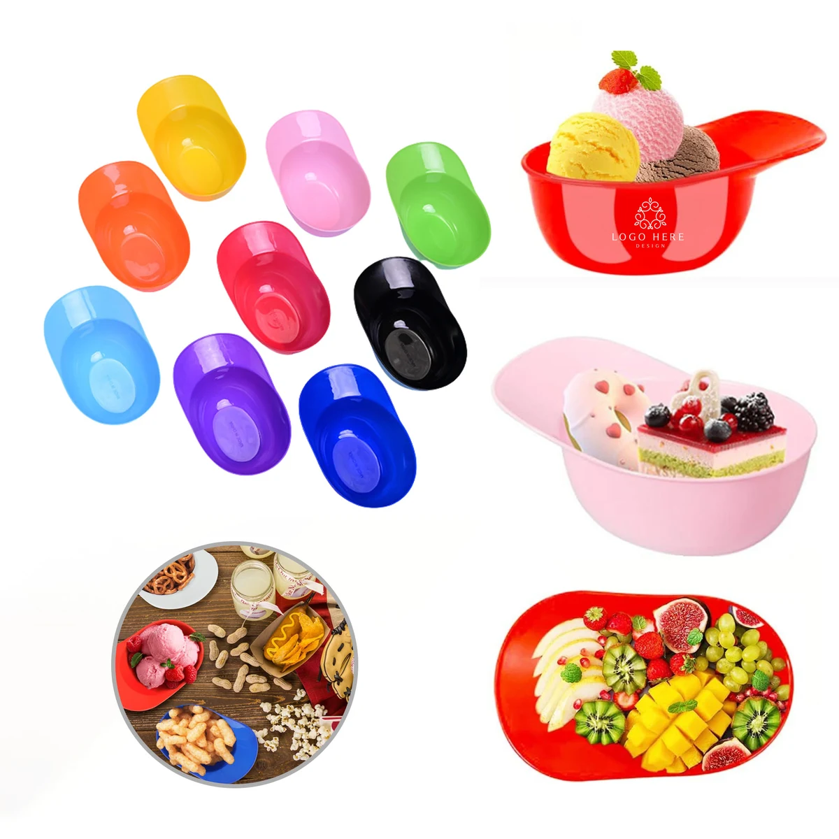 Cool and Fun 8oz Baseball Cap Ice Cream Bowl 1