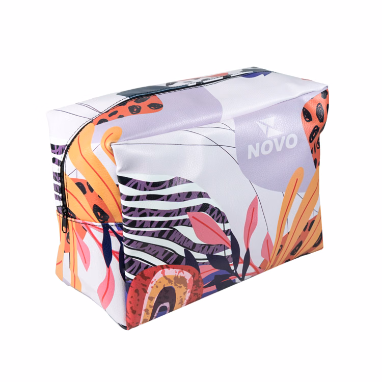 Large Vegan Leather Expanded Full Color Amenity Bag