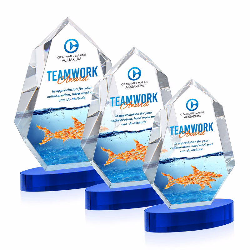 Norwood VividPrint™ Award on Alberton Base - Blue