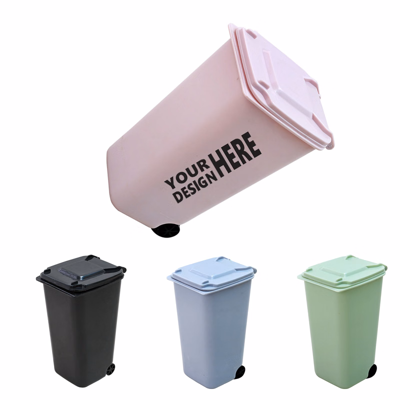 Pen Holder Desktop Mini Trash Can