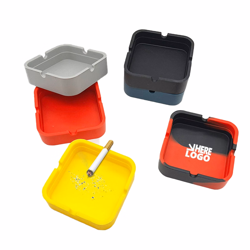 Durable Silicone Square Ashtray