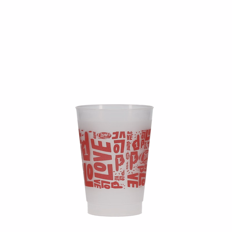 8 oz Frost-Flex Plastic Cup Frosted Hi-Speed Print