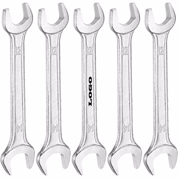 Custom 6.02 Inch Double Open End Wrench 12mm x 14mm — Professional Tool Kit Essential