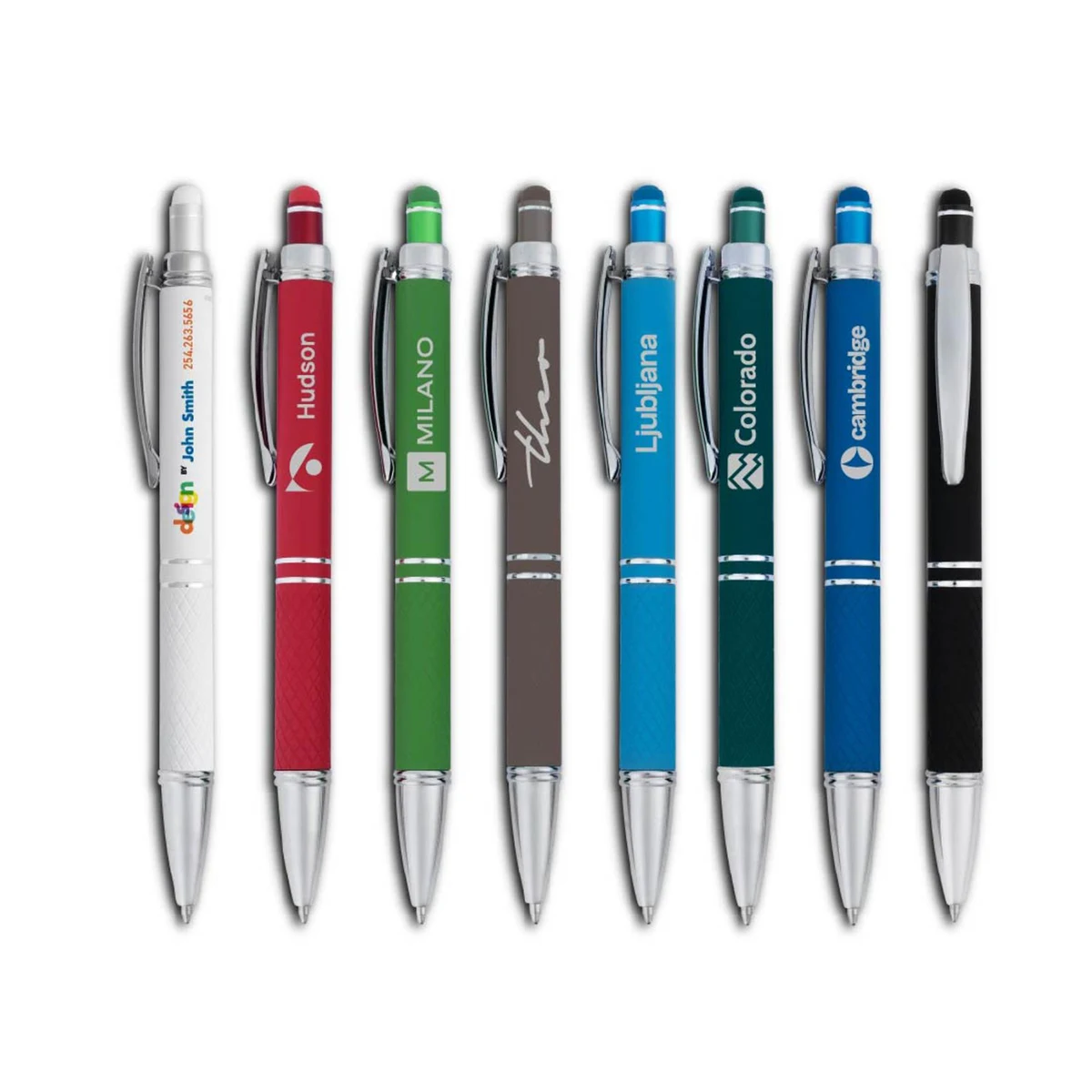 Small Batch -Hope Stylus Satin Soft Touch Click Metal Pen 1