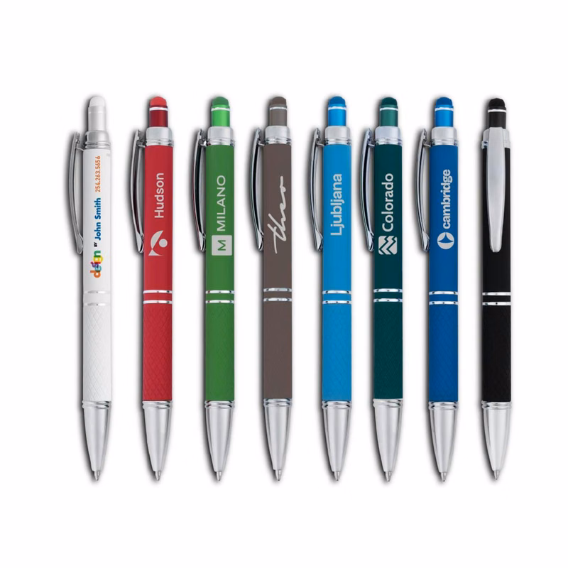Small Batch -Hope Stylus Satin Soft Touch Click Metal Pen