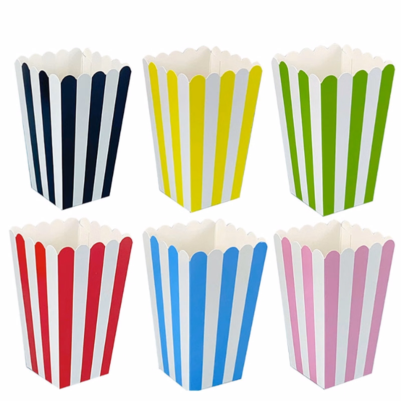 Food Grade Customizable Full Color Popcorn Bag Paper Boxes