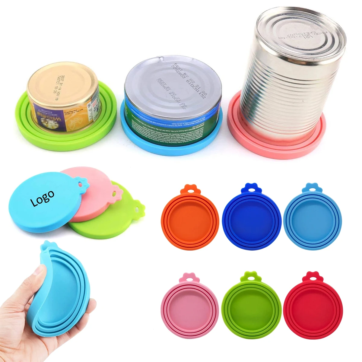Pet Food Can Cover Silicone Lids 1