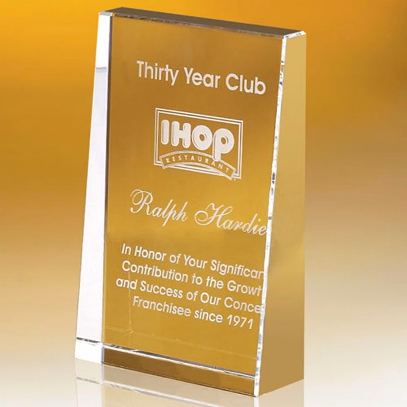 Vertical Award Slanted
