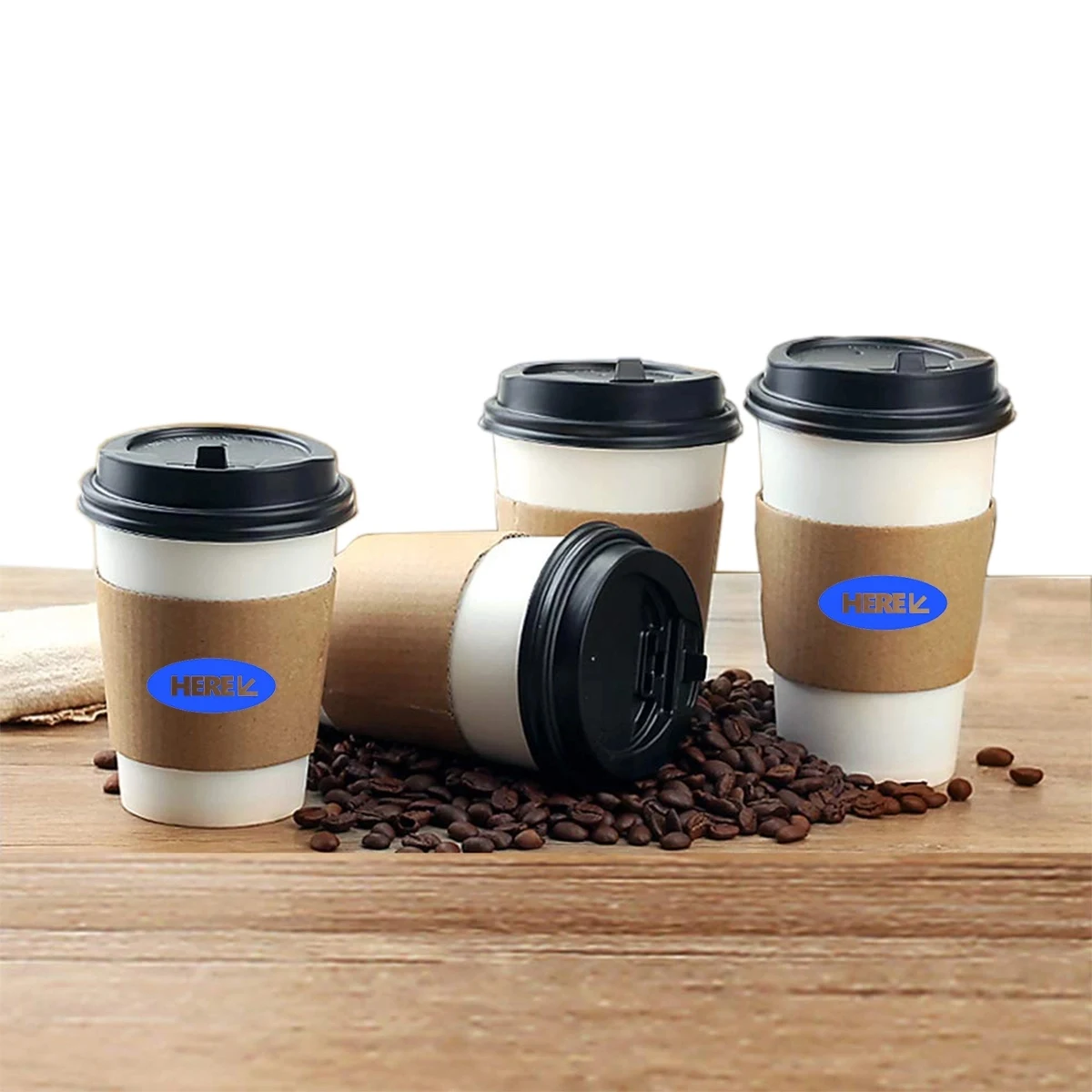 Disposable Coffee Cup Sleeve 1