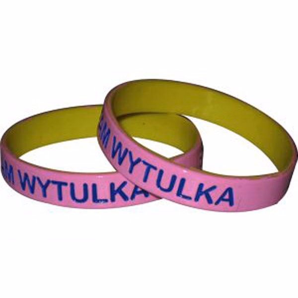 1 1/2-Inch Dual Layer Custom Silicone Wristband