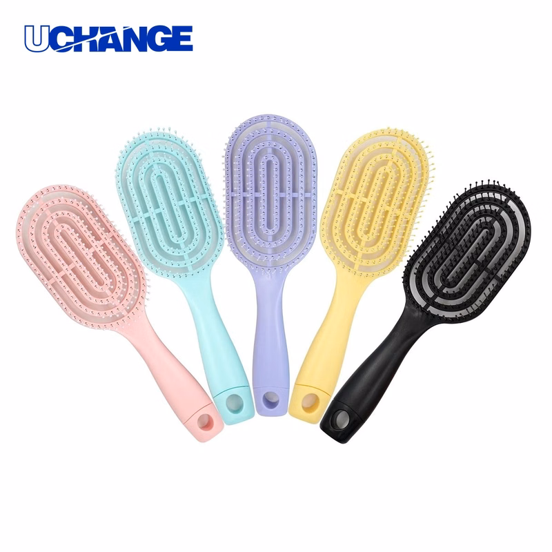 Hair Macaron Hollow-Out Detangle Brush Tool