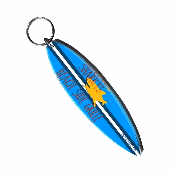 Surf Board Shaped Keychain