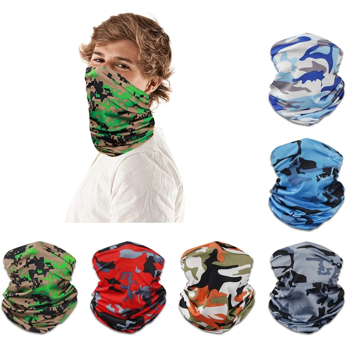 Cooling Tube Bandanna Headband Face Mask/Neck Scarf 1