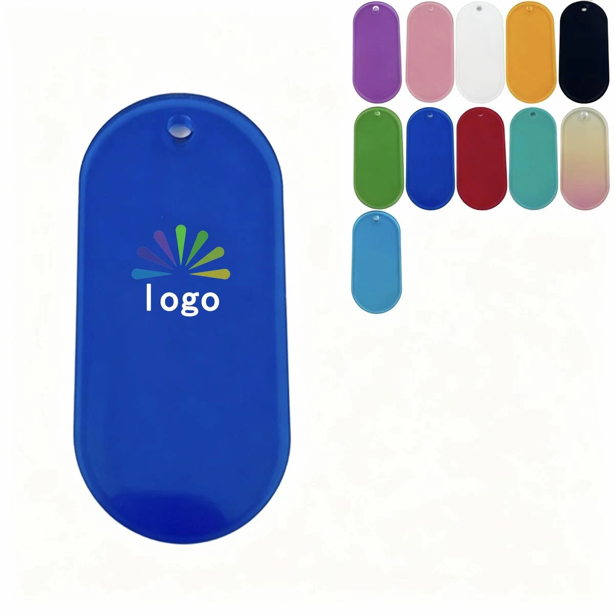 Branded Clear Acrylic Name Tag Pendant 1
