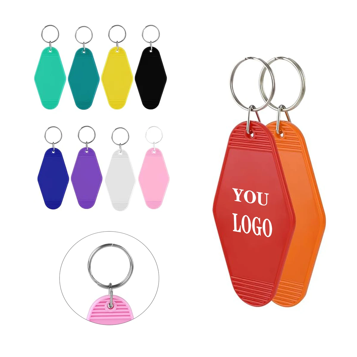 Colorful Plastic Diamond Keychain 1