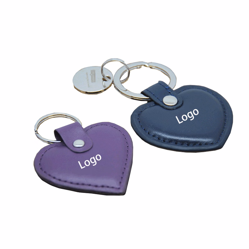 Heart Shape Leather Key Chain