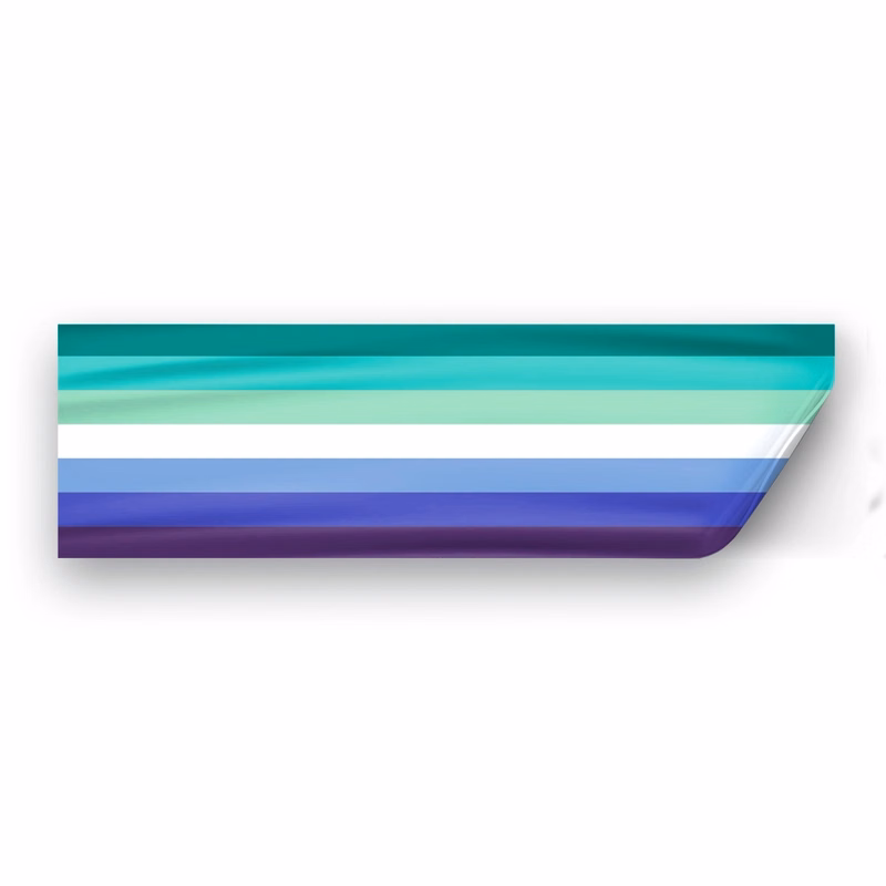 3" x 10" Gay Men Window Decals