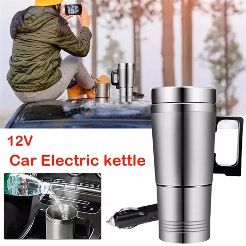 Stainless Steel Car Electric Heating Kettle