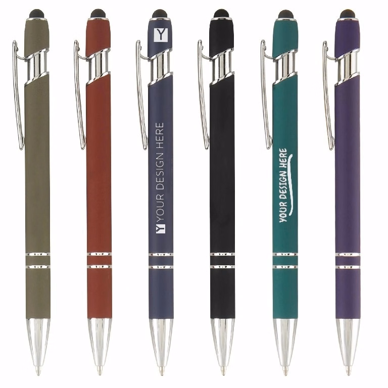 Free-Spirited Ballpoint Pen With Stylus
