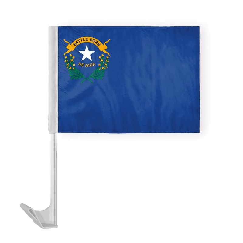 12"x16" & 10.5''x15'' Nevada Car Flags