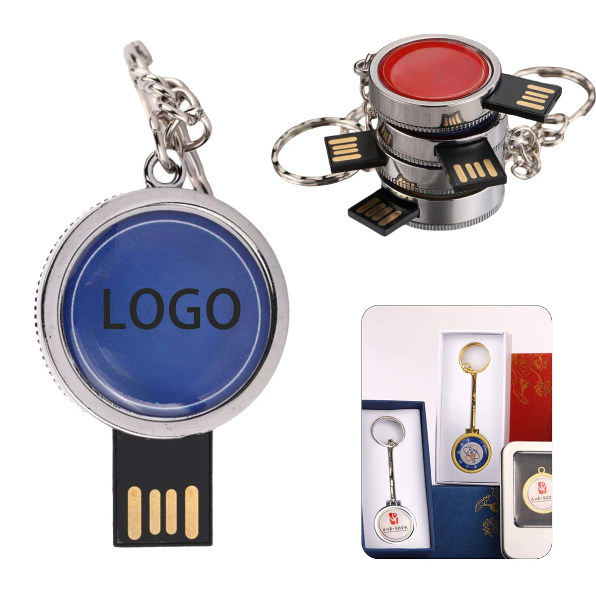 Lightweight 32GB Box Souvenir USB Flash Drive 1