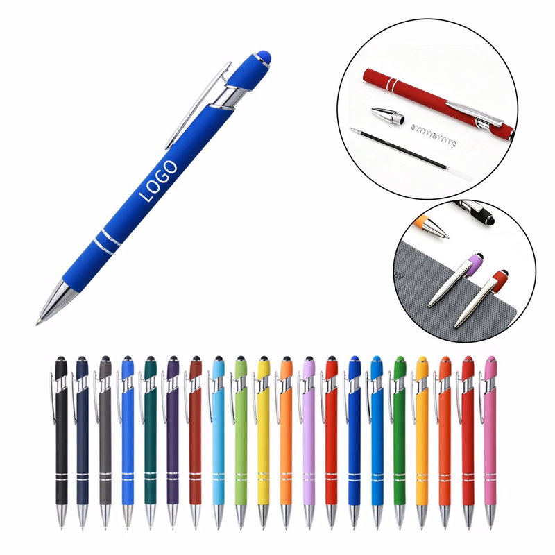 MOQ50 Retractable Aluminum Barrel Ballpoint Pen
