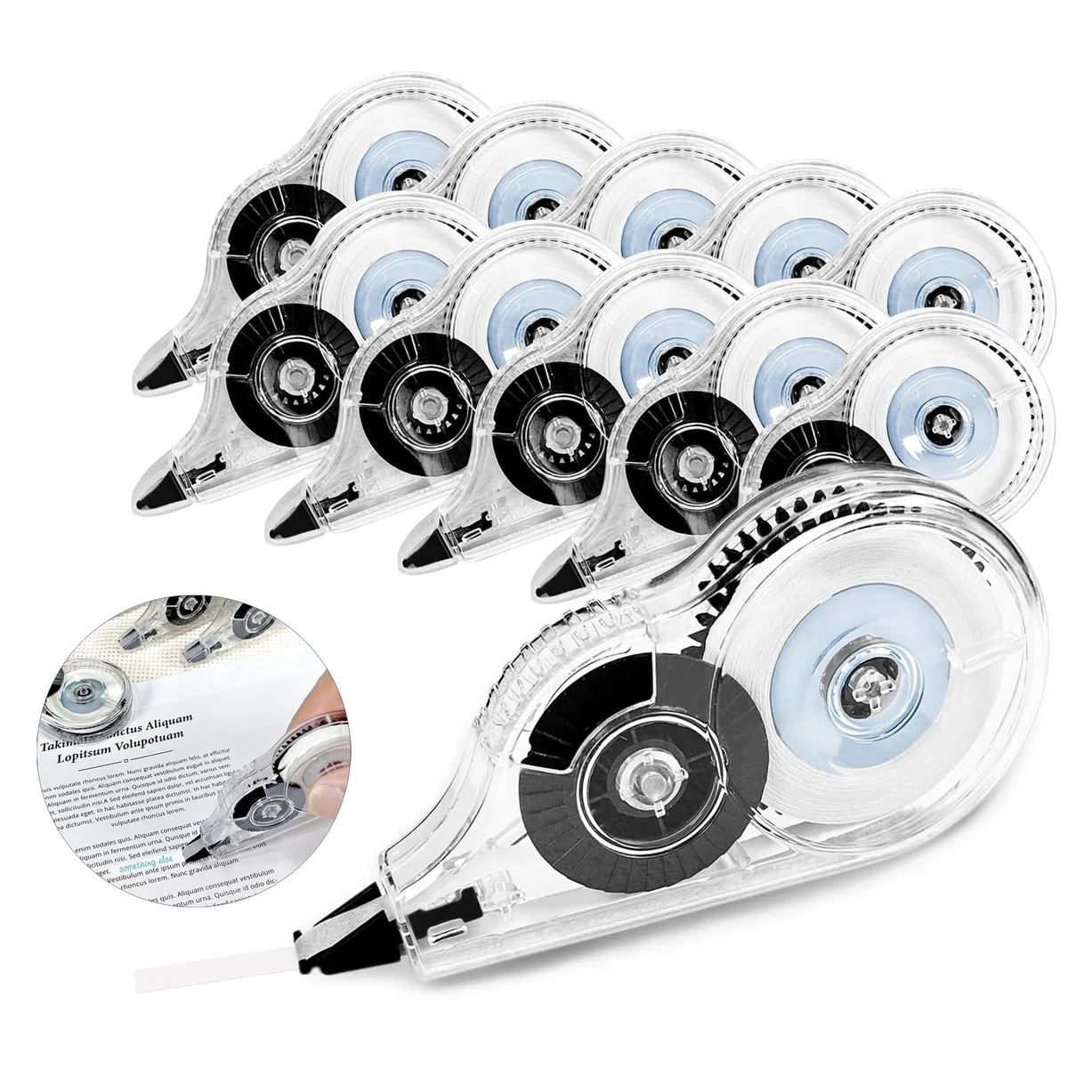 Instant Dry Easy To Use Applicator Office Administration Whiteout Correction Invisible Tape 1