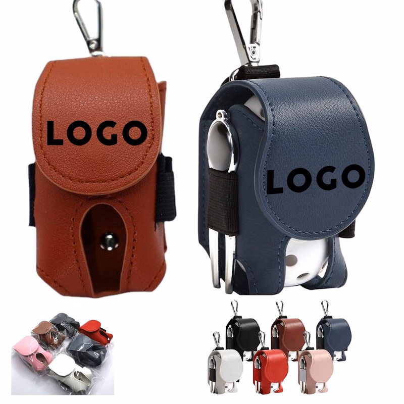 PU Leather Golf Waist Bag Small Ball Pouch