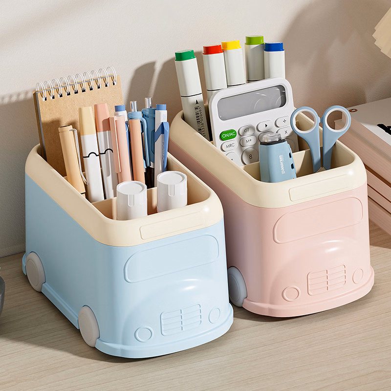 Bus Shaped Desk Organizer Case