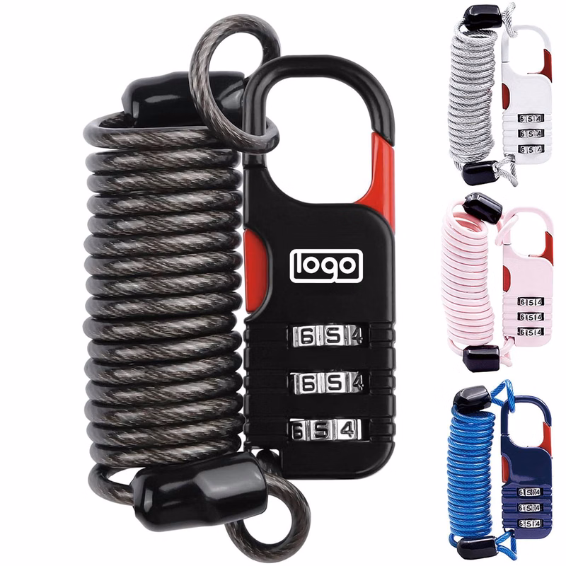 Anti Theft Steel Cable Padlock