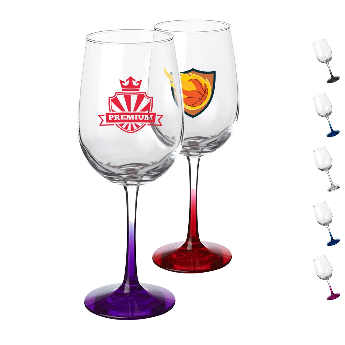 16 oz. USA Made Libbey Vina Tall Glasses W/ Custom Logo 1