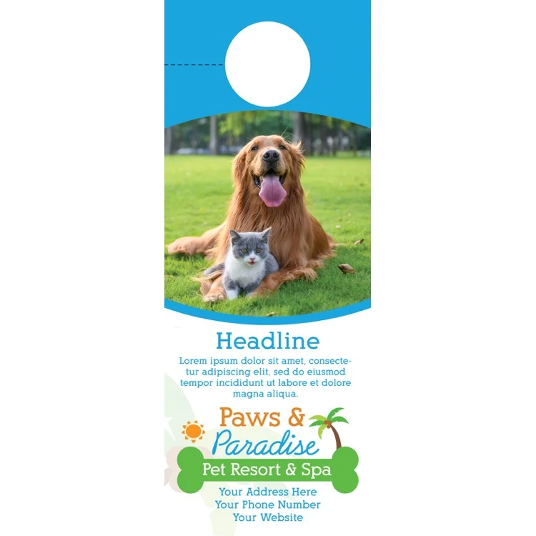 Full Color 2-sided Door Hanger (4.25" x 11") 1
