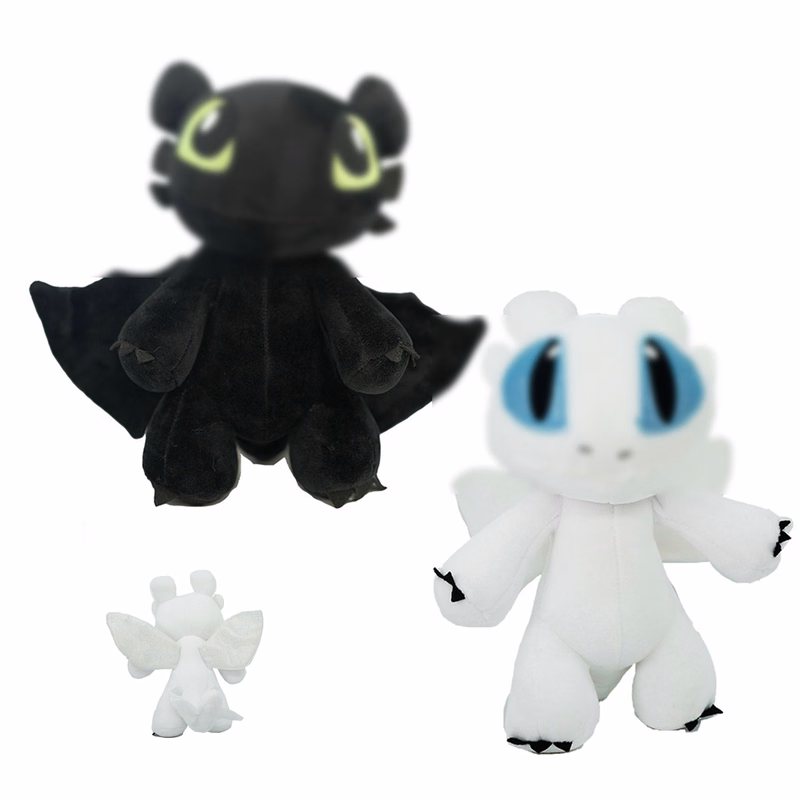 Custom Workshop Light Fury Plush Dragon Toy with Your Own Design