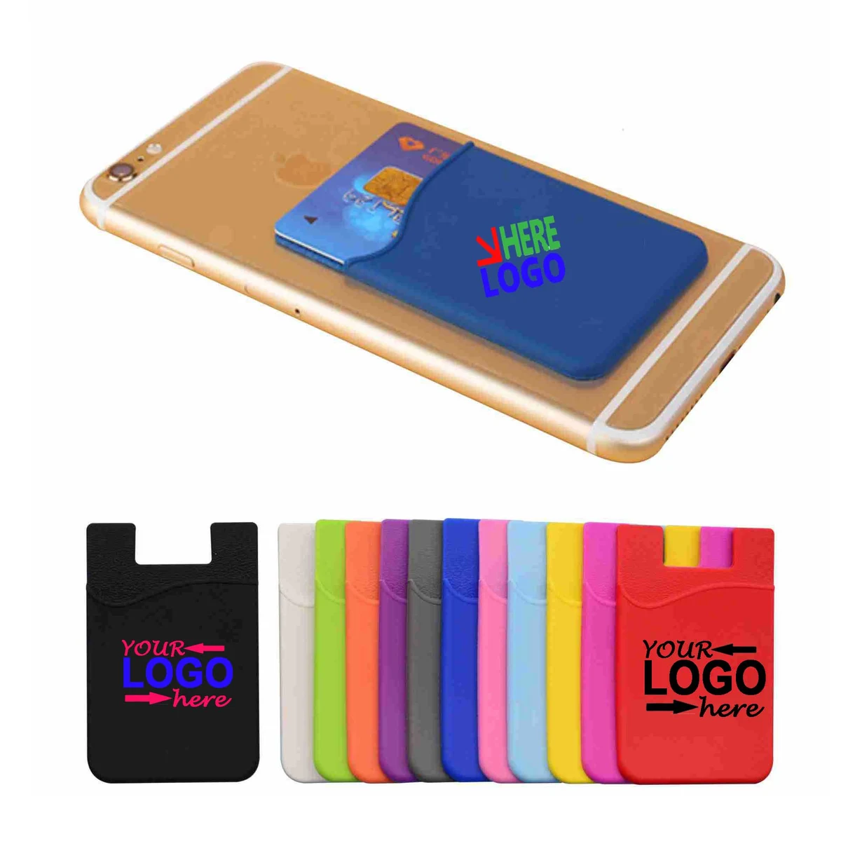 Silicone Mobile Phone Back Card Bag 1