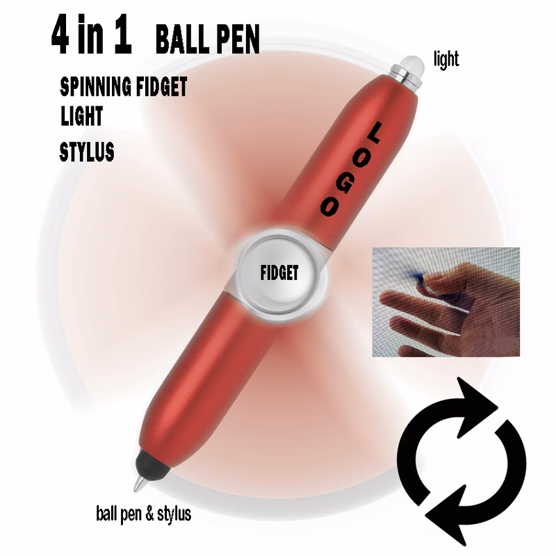 4 in 1 Fidget Spinner Ball Pen