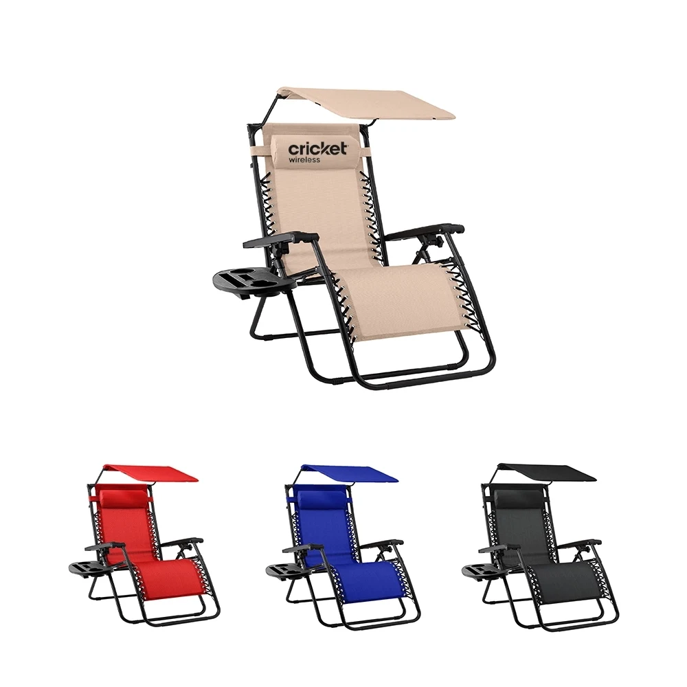 Zero Gravity Lounger with Canopy Shade 1