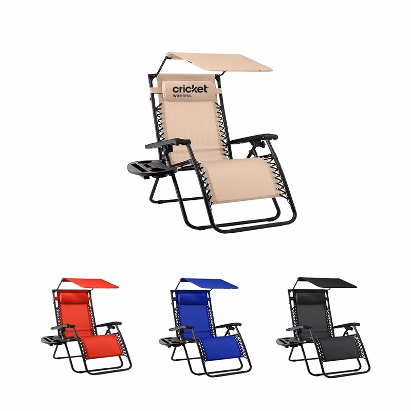 Zero Gravity Lounger with Canopy Shade