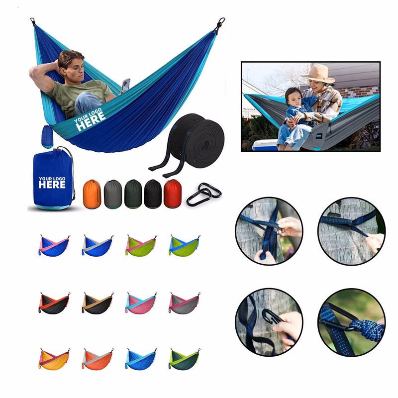 Portable Camping Hammock w/Pouch