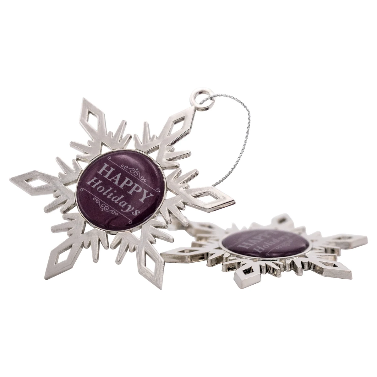 Nickel Snowflake Holiday Ornament (2-Sided) 1