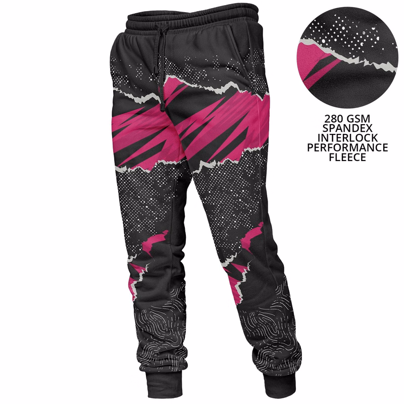 Women's 280GSM Spandex Interlock Fleece Sweatpants w/Fade & Wrinkle Resistant