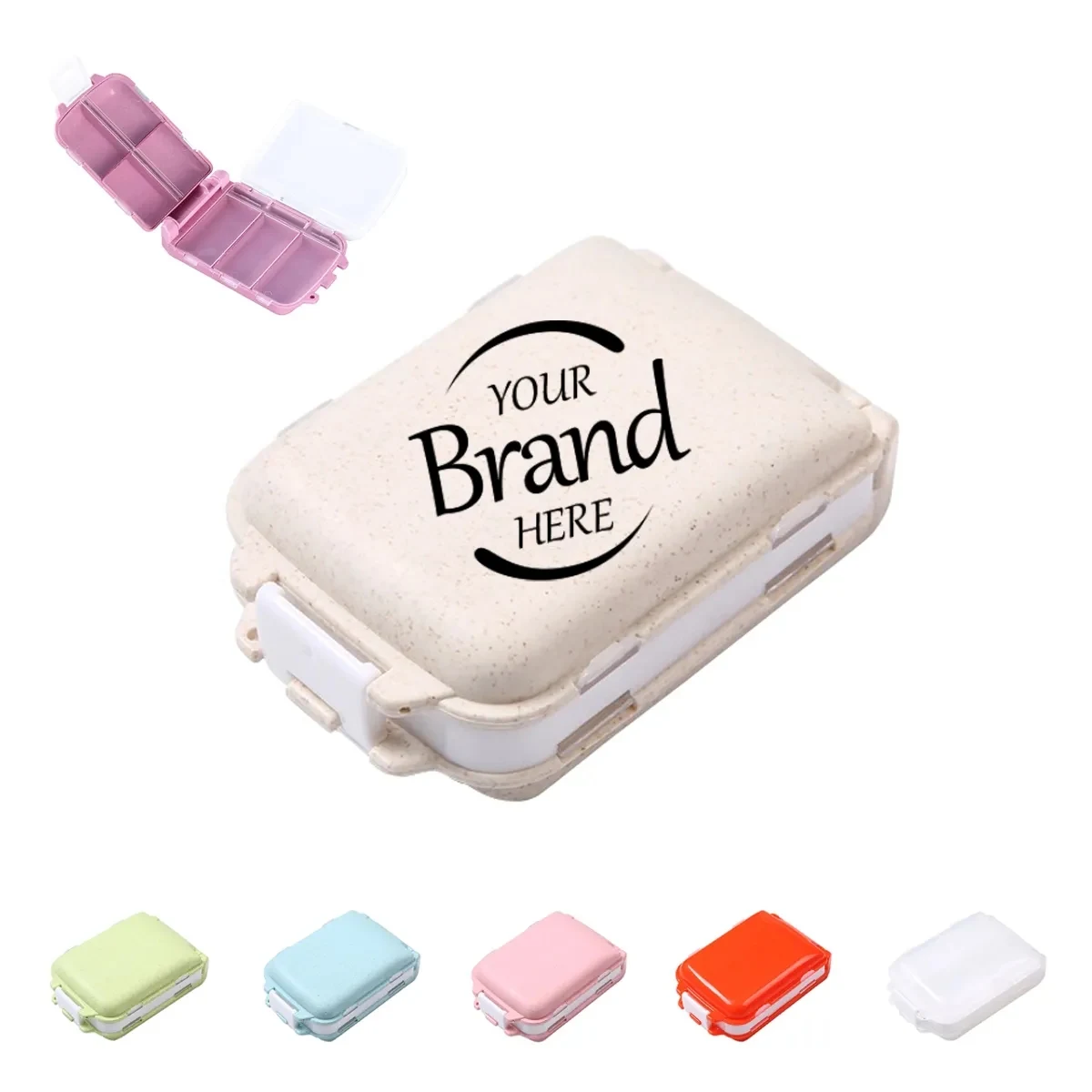 3-Layer 8-Compartment Portable Pill Box 1