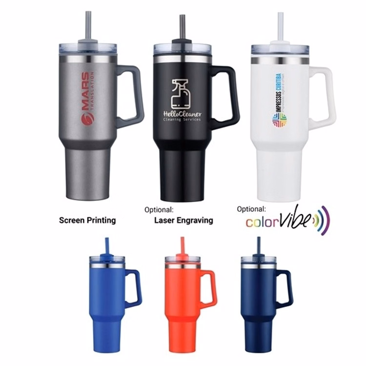 40 Oz. Savvy Mug with Straw 1C