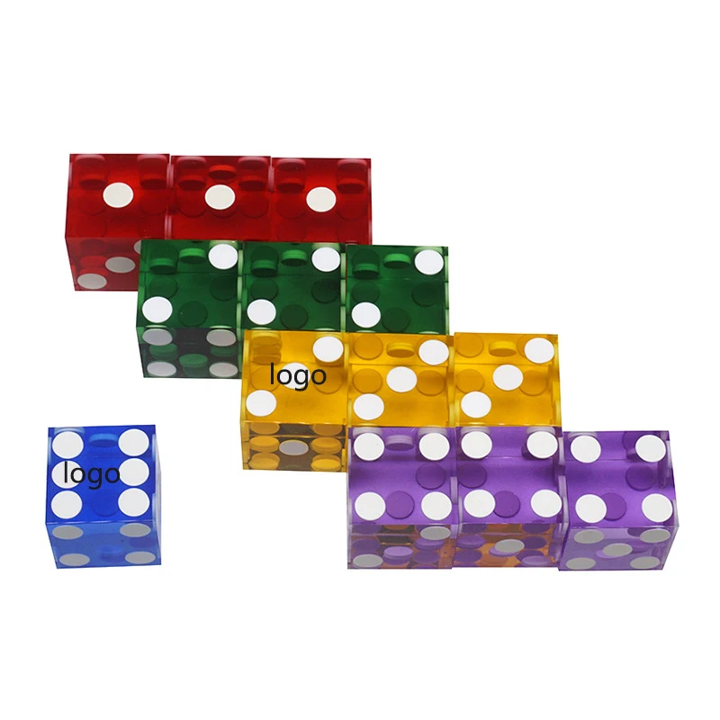 Acrylic Right Angle Roll Dice 1