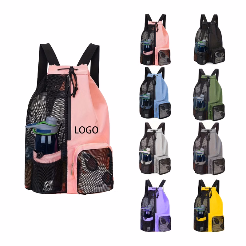 MOQ 10 Multi-Functional Mesh Swimming Backpack