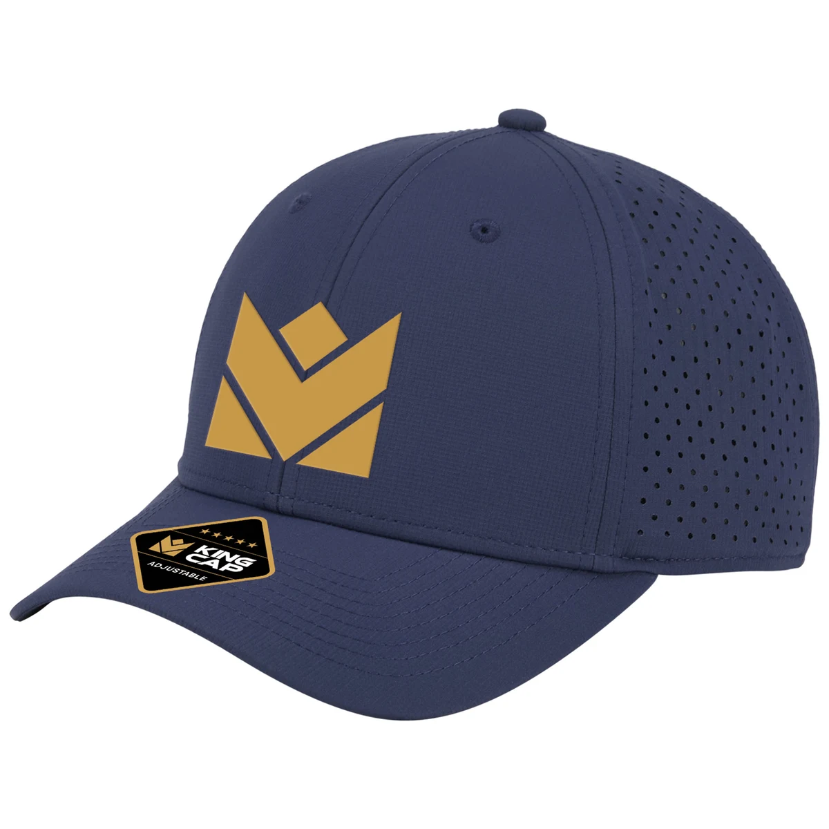 Crest 6-Panel Sport Cap w/Perforated Back- Sustainable Fabric 1