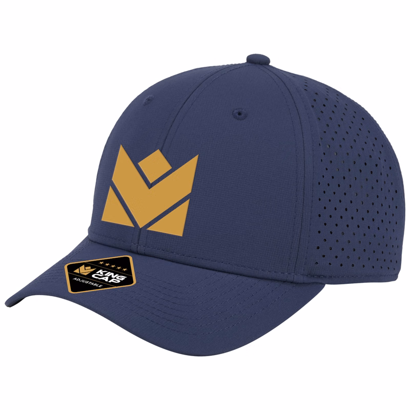 Crest 6-Panel Sport Cap w/Perforated Back- Sustainable Fabric