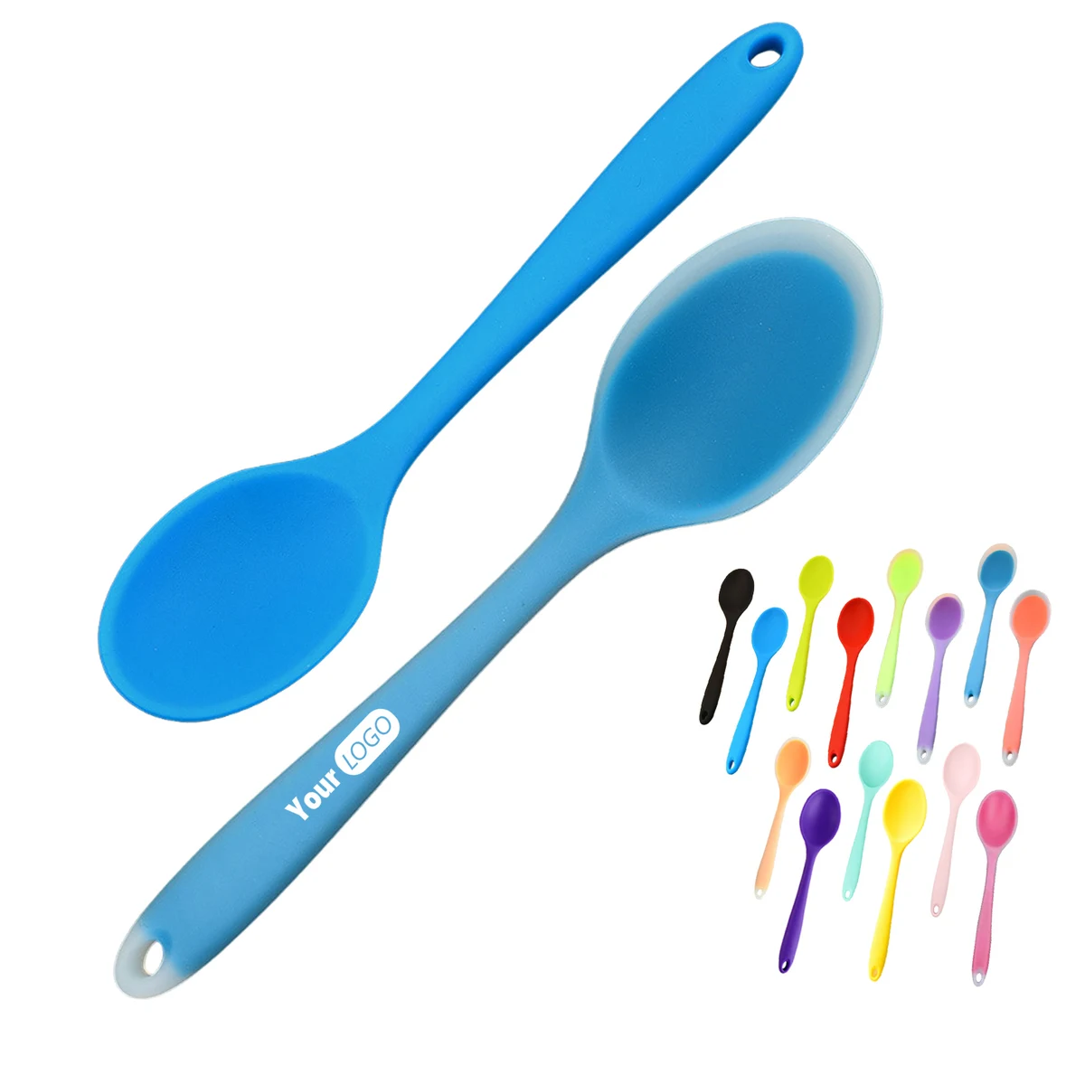Custom Logo Silicone Utensil Cooking Spoon 1