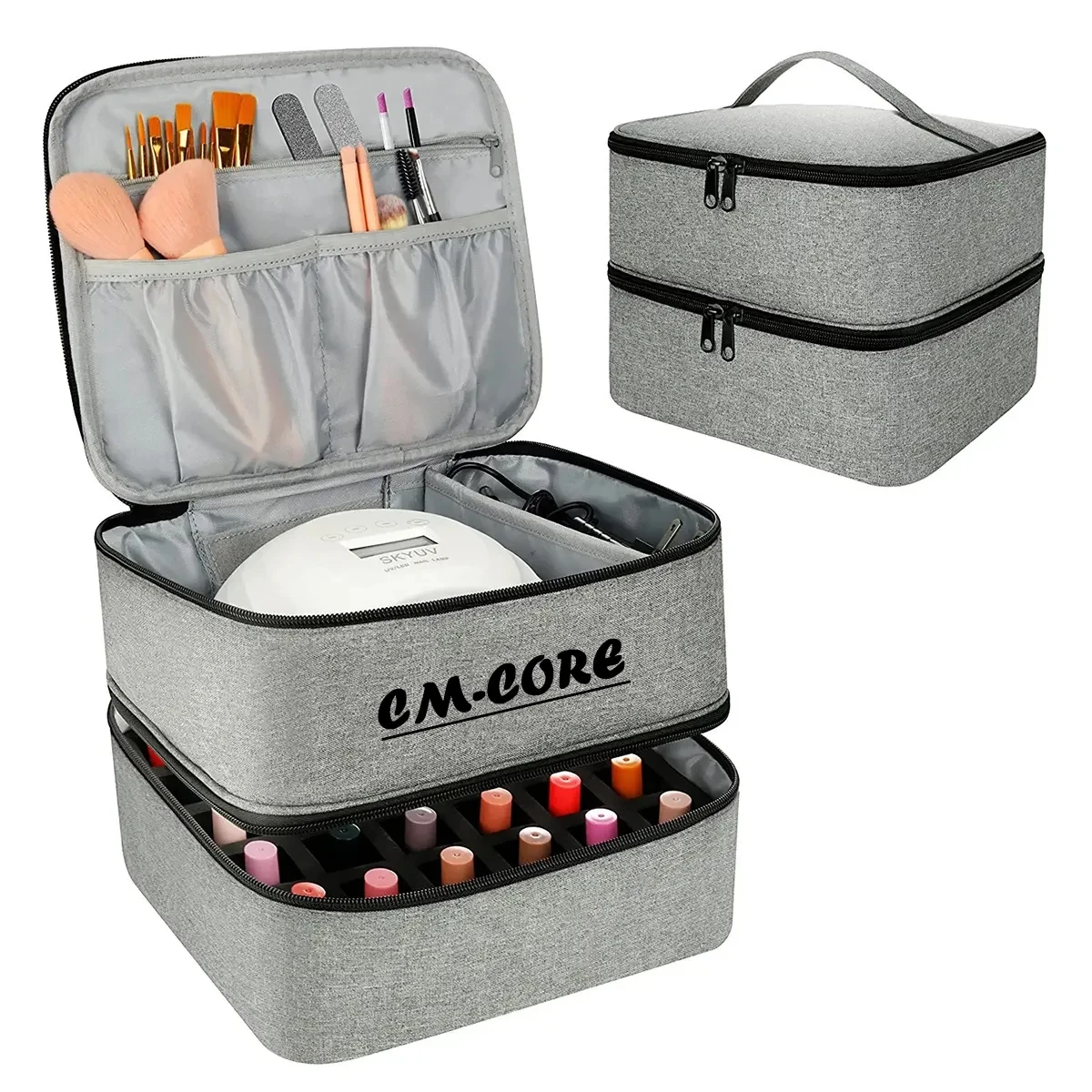 Nail Polish Carrying Case Double-layer Organizer 1